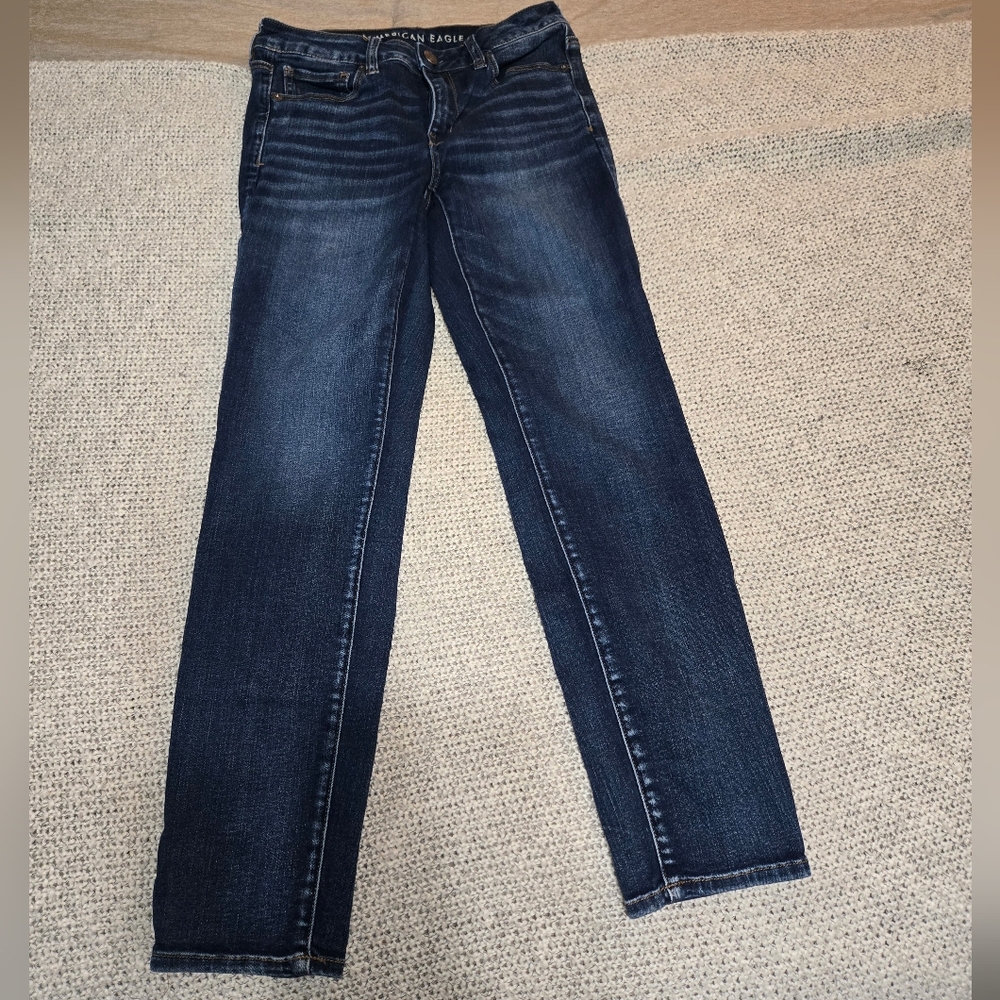 American Eagle Outfitters Women's Indigo Straight Leg Jeans